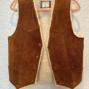 SteerBrand 100% Leather vest  made in U.S.A.